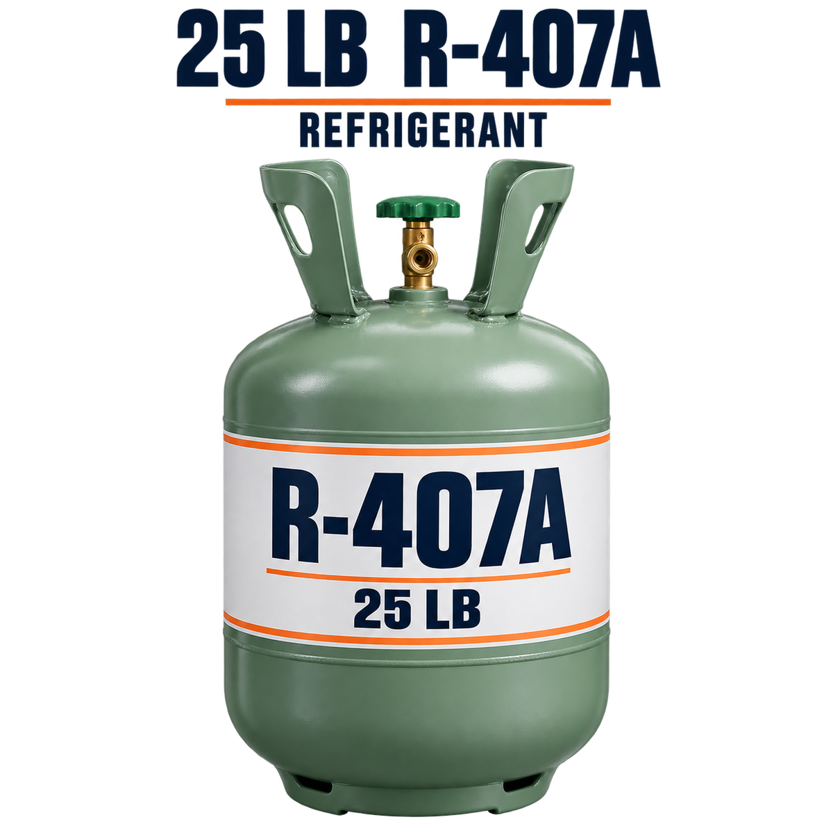 R‑407A Refrigerant – 25 LB Cylinder